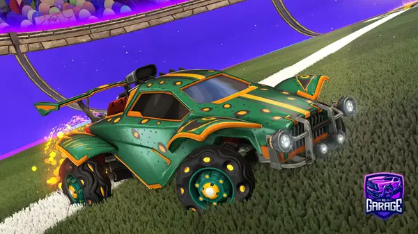 A Rocket League car design from stova