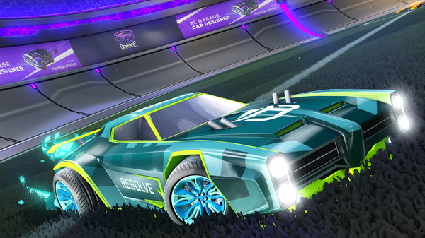 A Rocket League car design from Blueberries