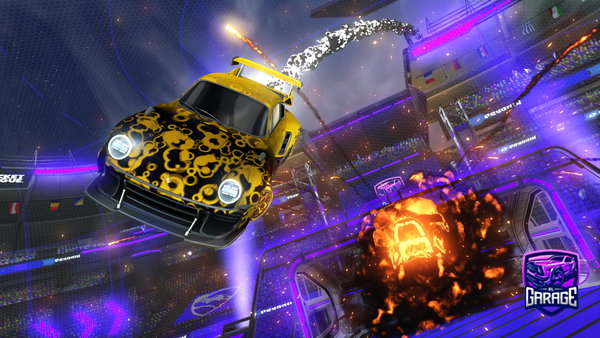 A Rocket League car design from Taggbulle