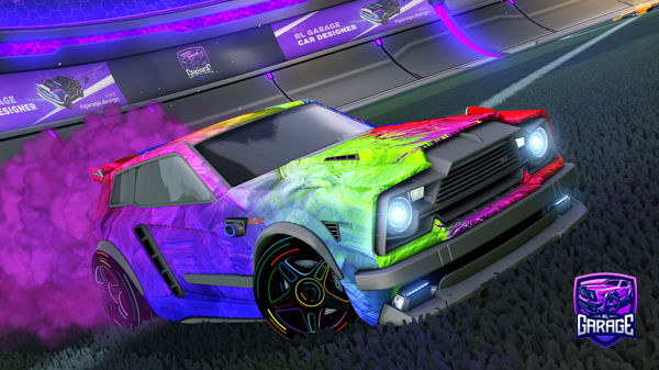 A Rocket League car design from PWR_Waffles