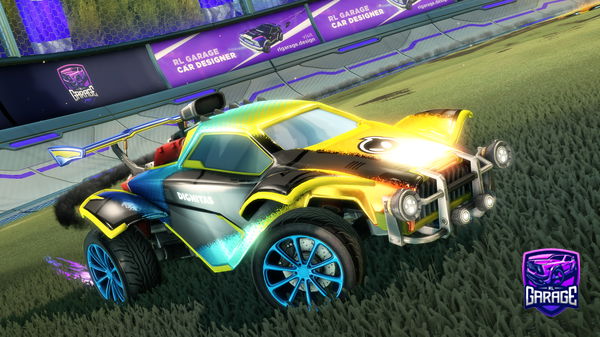 A Rocket League car design from Pupsie