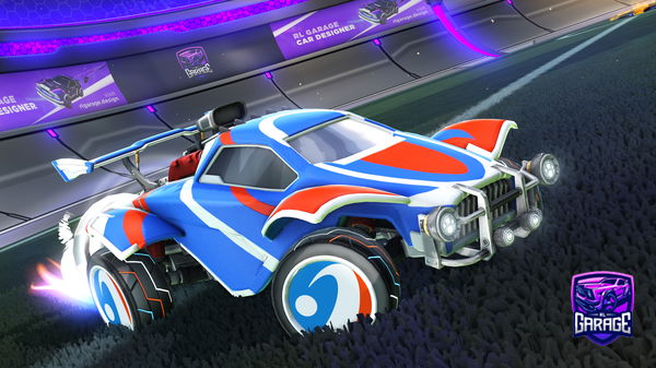 A Rocket League car design from Vzzxo