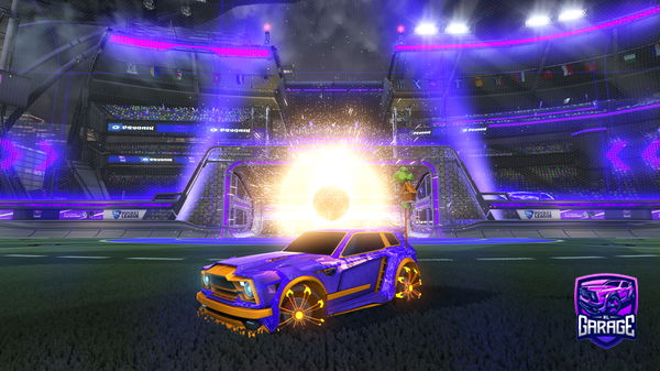 A Rocket League car design from carbonario