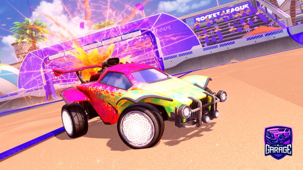 A Rocket League car design from UpmostFlameonpc