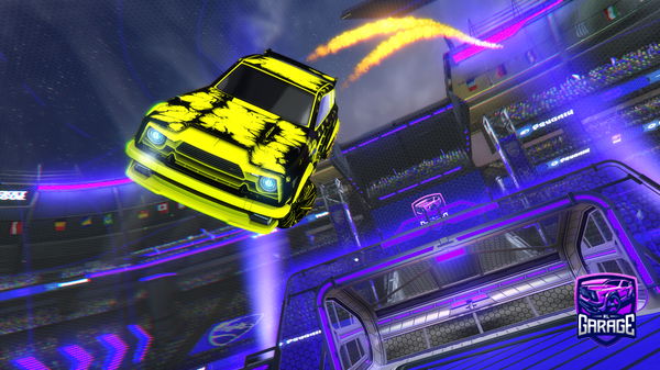 A Rocket League car design from Peanut10tottie