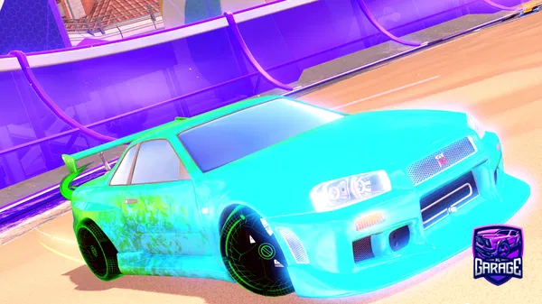 A Rocket League car design from Cosplash