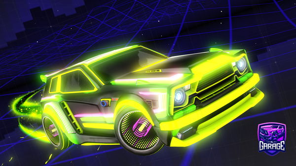 A Rocket League car design from AsphaltSportRL