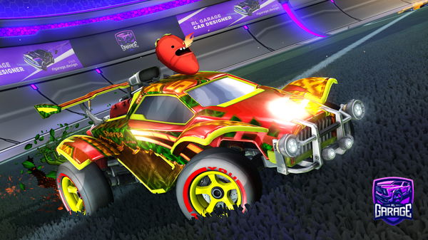 A Rocket League car design from poppylaloppy