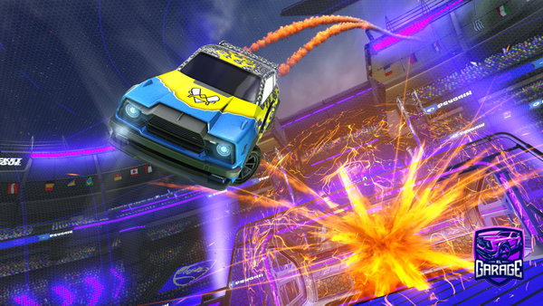 A Rocket League car design from Mathis19607_
