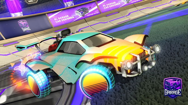 A Rocket League car design from Blueberries