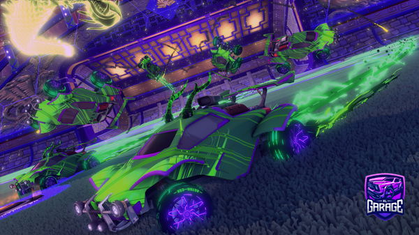 A Rocket League car design from Fluffyfire123