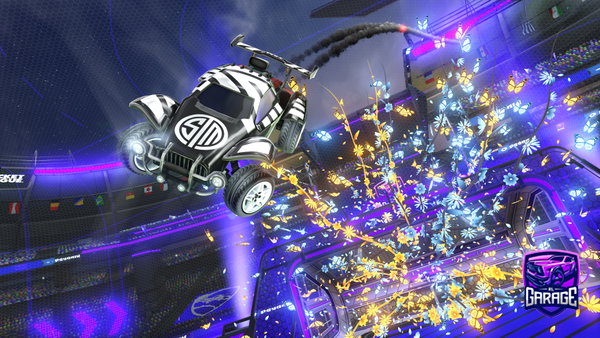 A Rocket League car design from wavenevio09