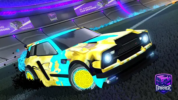 A Rocket League car design from Verrkami