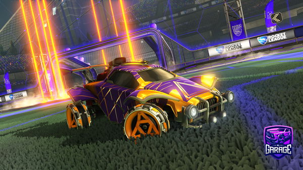 A Rocket League car design from FusionX