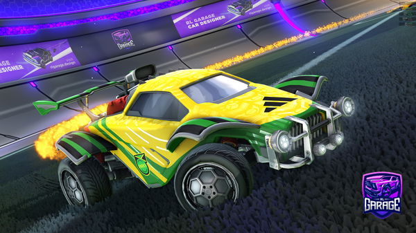 A Rocket League car design from Crayonzs