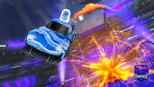 A Rocket League car design from OwlCoHallLick
