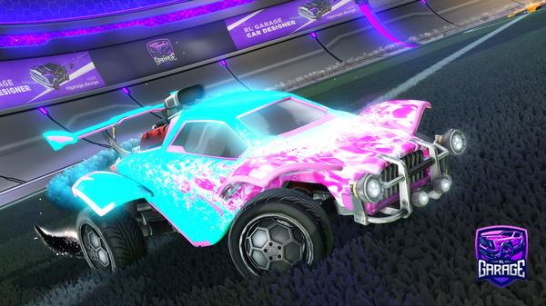 A Rocket League car design from glitchyrl