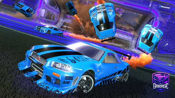 A Rocket League car design from viperty45