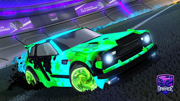 A Rocket League car design from Verrkami