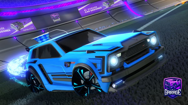 A Rocket League car design from MOTOLUVA