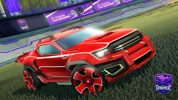 A Rocket League car design from -Mouni-