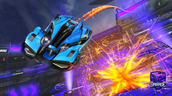 A Rocket League car design from SoccerSunday