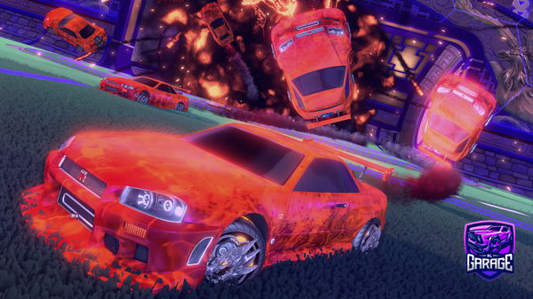 A Rocket League car design from Soccerstr710