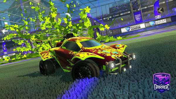 A Rocket League car design from Kayumi