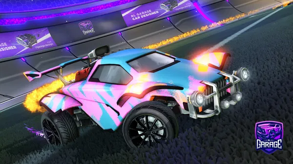 A Rocket League car design from Mjgoeke