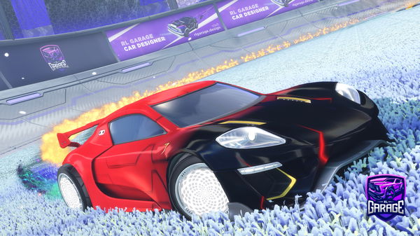 A Rocket League car design from Woptv123