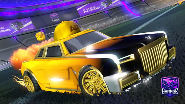 A Rocket League car design from Teamboeing737