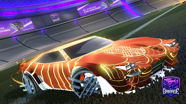 A Rocket League car design from G-man013