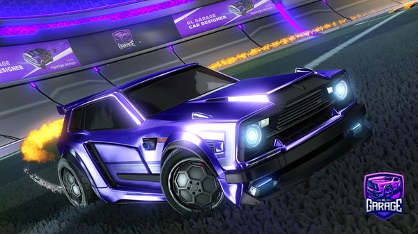 A Rocket League car design from Dxrkrl1