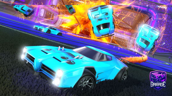 A Rocket League car design from Vesuff