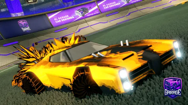 A Rocket League car design from Rayzr-