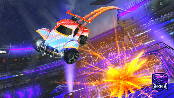 A Rocket League car design from maki12