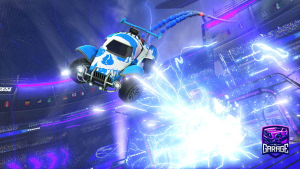 A Rocket League car design from OnRushrooms