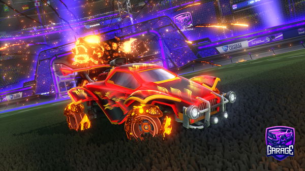 A Rocket League car design from ninja75312