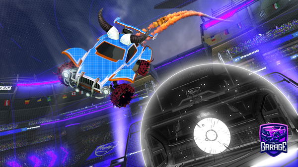 A Rocket League car design from keyholery