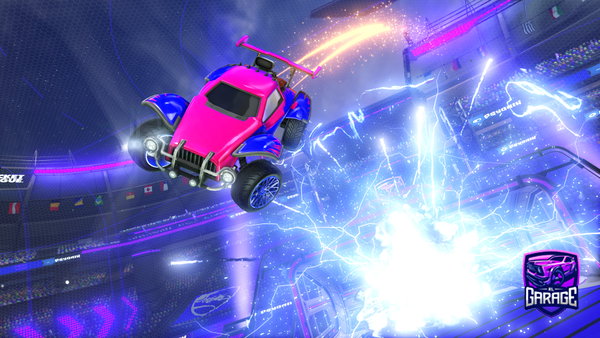 A Rocket League car design from she_luh