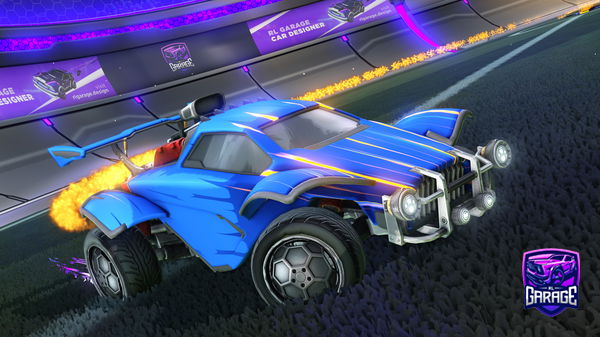 A Rocket League car design from Pogrz
