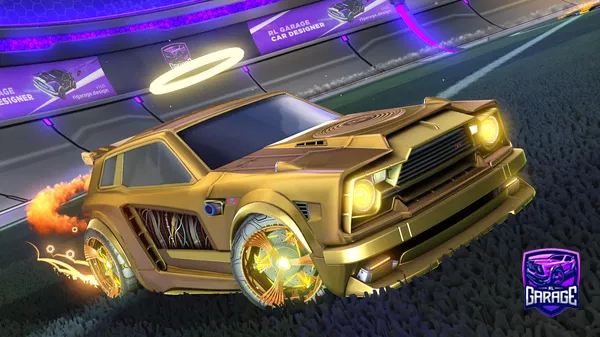 A Rocket League car design from Bikescratch