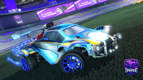 A Rocket League car design from krbksj