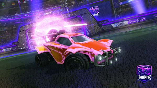 A Rocket League car design from before