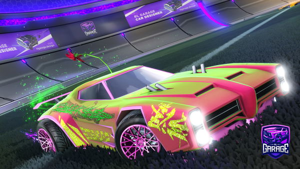 A Rocket League car design from TheForestGreenDino