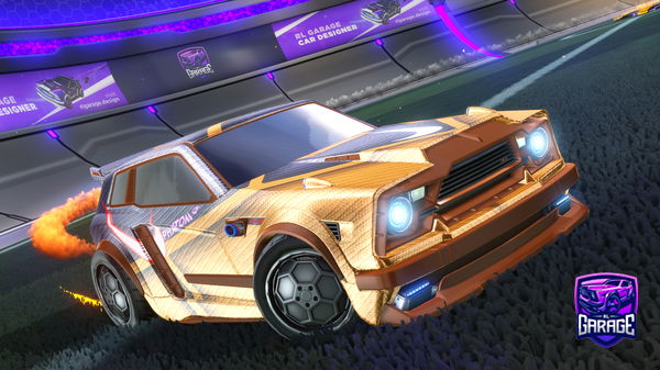 A Rocket League car design from GBTzombie