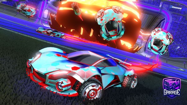 A Rocket League car design from Golden_Haze19