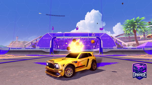 A Rocket League car design from tradepleasethanks