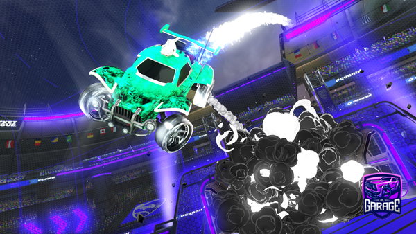 A Rocket League car design from Shadowmix17