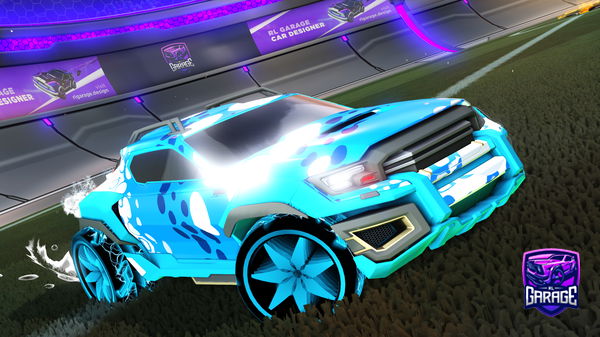 A Rocket League car design from Paintedshark